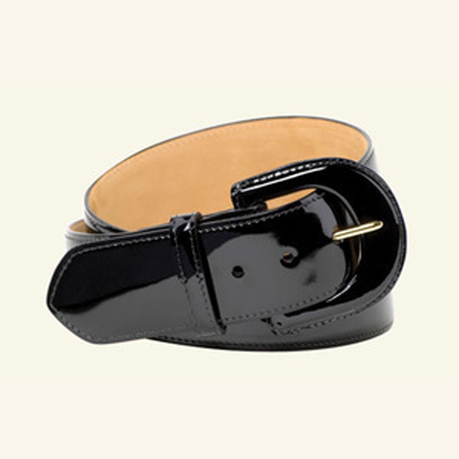 2" Contour Patent Leather Belt