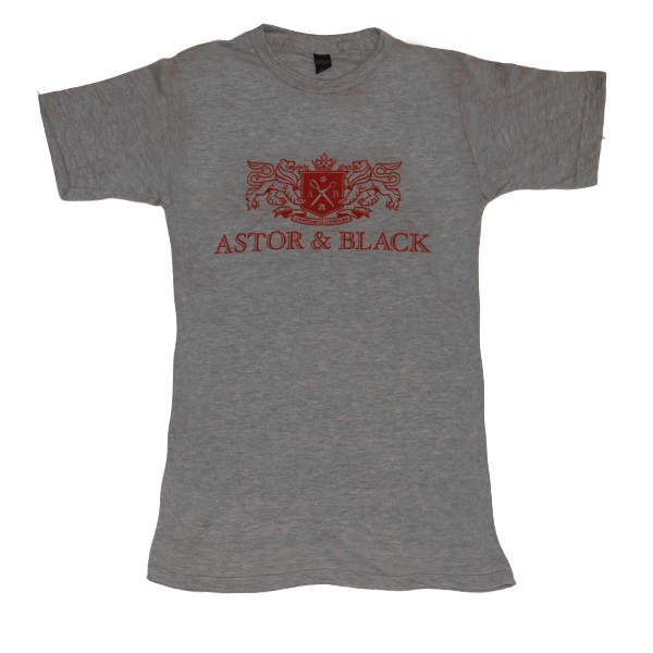 Astor & Black Red on Grey Crew