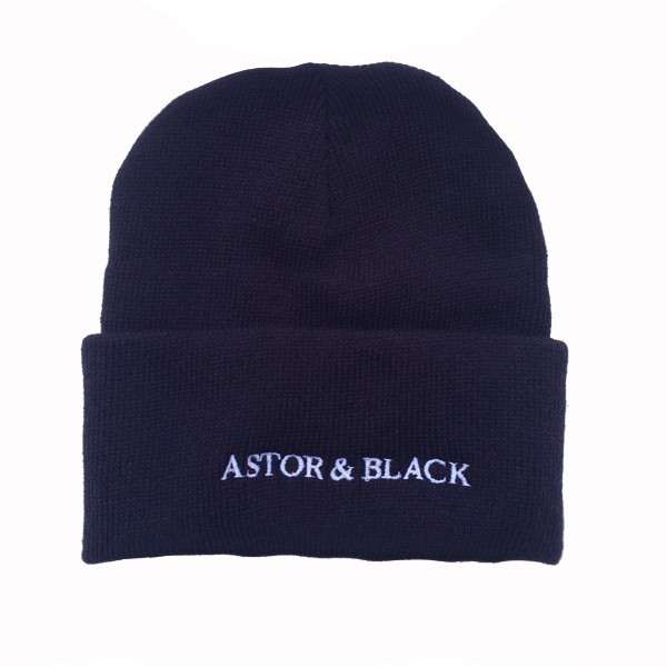 Astor & Black Navy Knit Hat