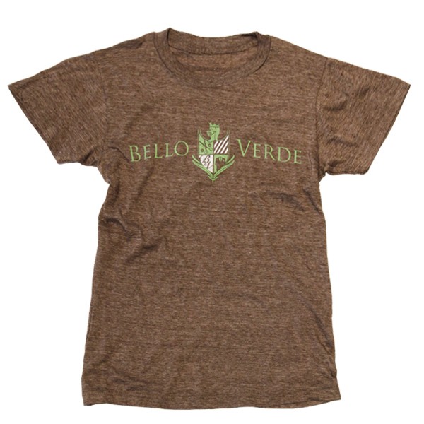 Bello Verde Green on Brown Crew