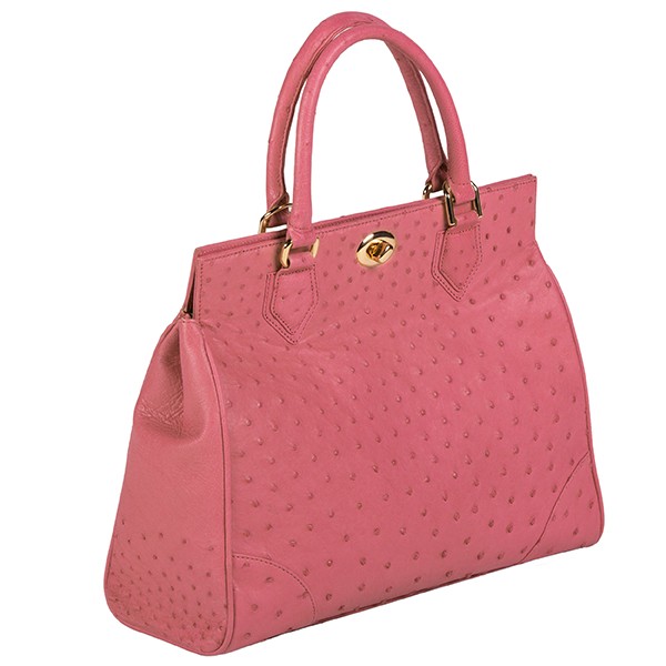 Mila Ostrich Handbag