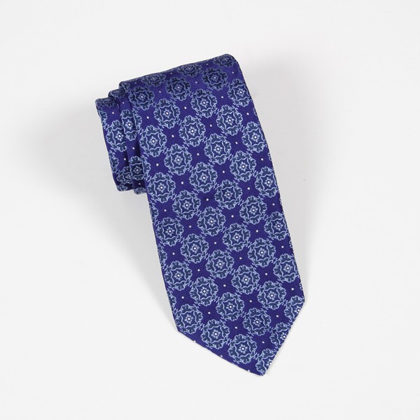 Purple & Light Blue Jacquard Tie