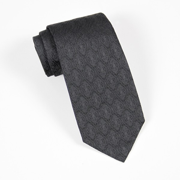 Black Tone on Tone Jacquard Tie