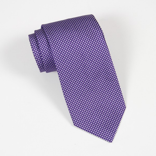 Purple Textured Solid Tie