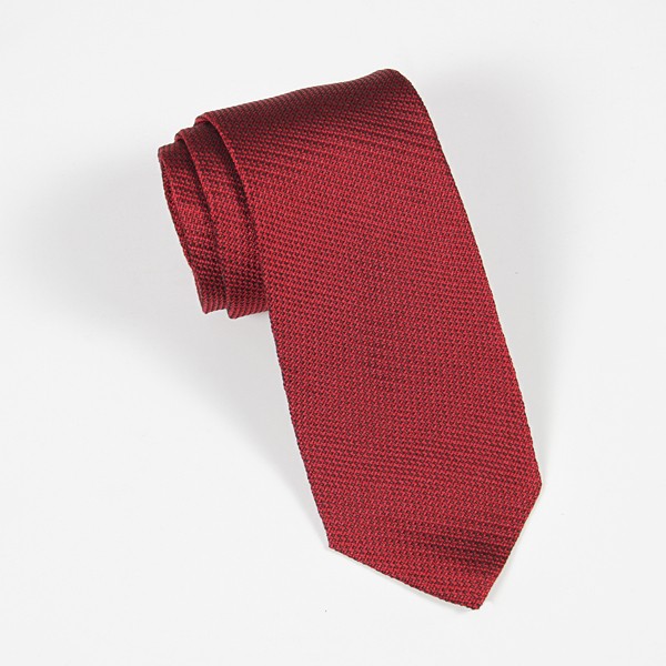 Red Textured Solid Tie