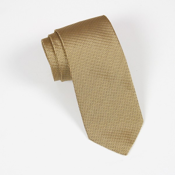 Gold Textured Solid Tie