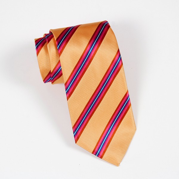 Yellow/Pink/Navy Stripe Tie