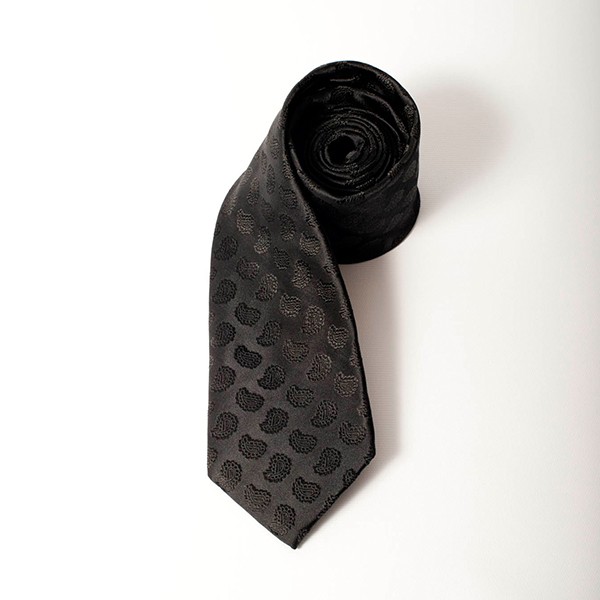 Black Paisley Tie