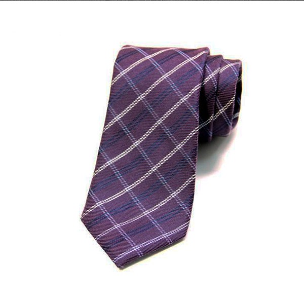 Purple Plaid Tie