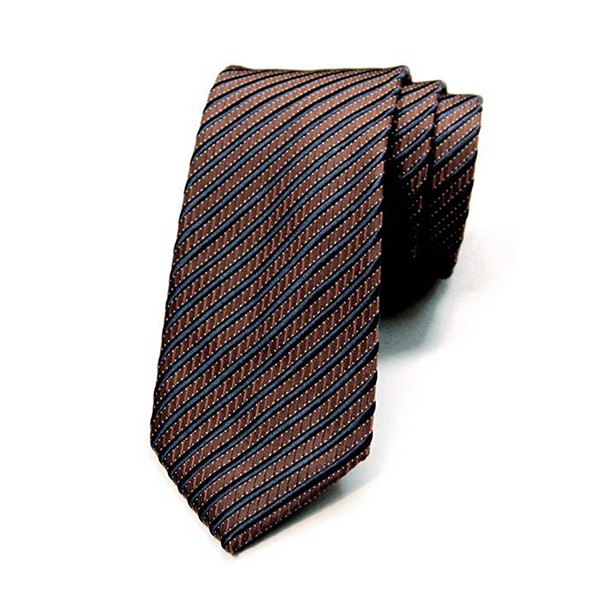 Brown/Blue Stripe Tie
