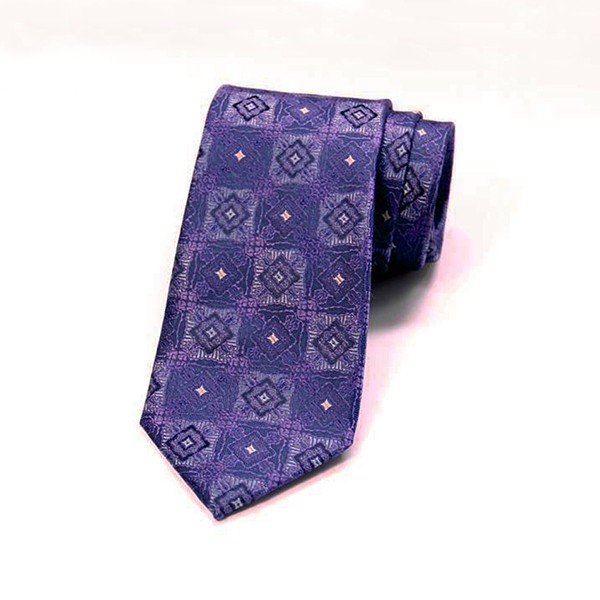 Purple Jacquard Tie
