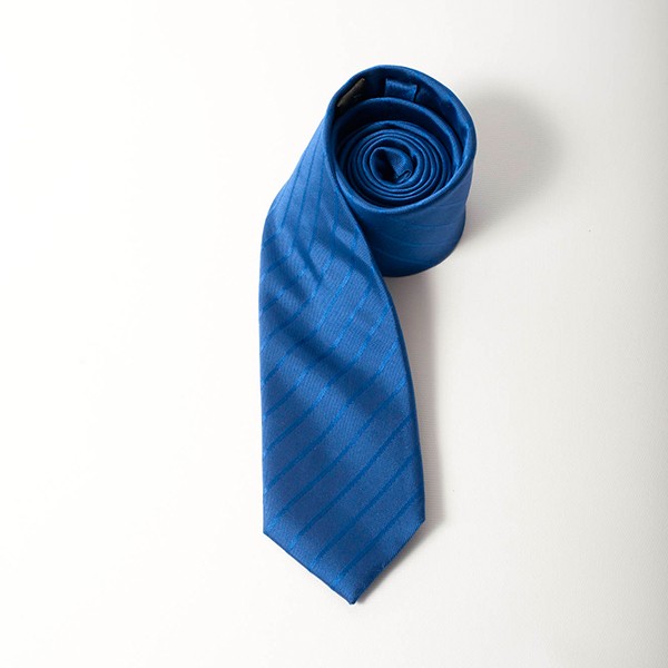 Blue Stripe Skinny Tie