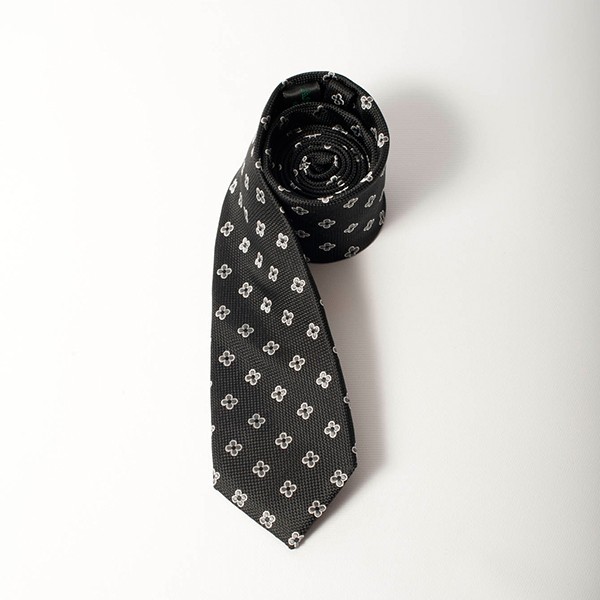 Black/Grey Jacquard Tie