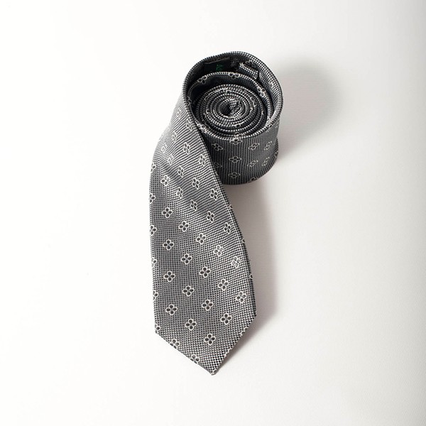 Grey/Charcoal Jacquard Tie