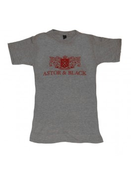 Astor & Black Red on Grey Crew