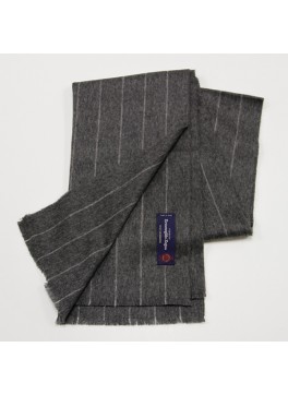 Grey Pinstripe, 100% Cashmere