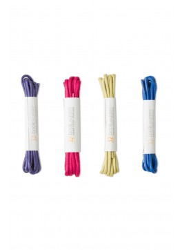 4-Pack Colored Dress Shoelaces (Purple, Pink, Grass, Blue)
