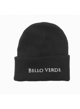 Bello Verde Black Knit Hat