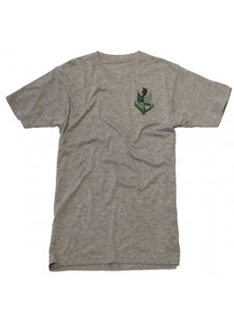 Bello Verde Green Shield on Grey V-Neck