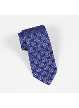 Purple & Light Blue Jacquard Tie