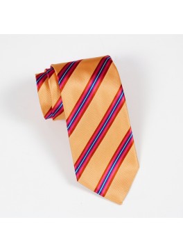 Yellow/Pink/Navy Stripe Tie