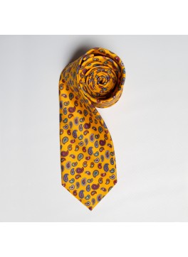 Yellow Multi Paisley Tie