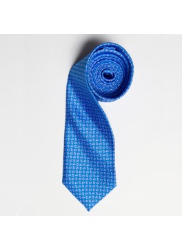 Light Blue/Blue Tiny Paisley Skinny Tie