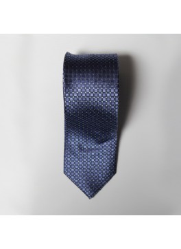 Light Blue Box Check Tie