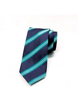 Navy/Teal Stripe Tie