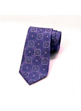 Purple Jacquard Tie