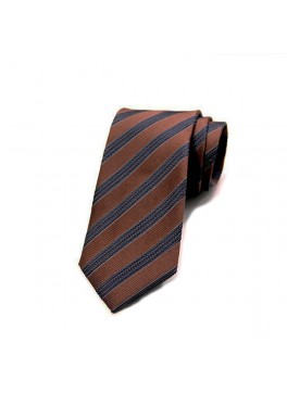 Brown/Navy Stripe Tie