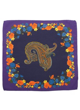 Floral Paisley Pocket Square