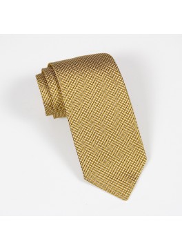 Yellow Textured Solid Tie