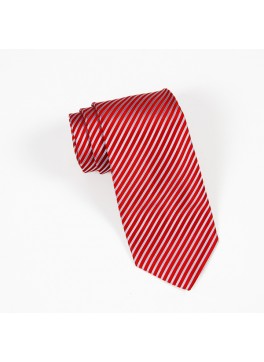 Red/Light Blue Stripe Tie