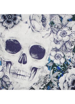 Blue Floral Skulls (SV700617)